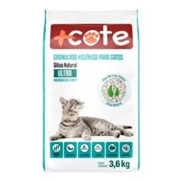 Arena sanitaria granulada de sílice natural 3,6 kg+cote - Agropecuaria Tamboril
