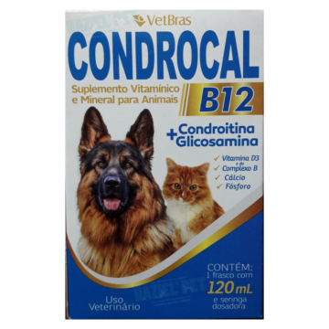 Condrocal B12 120 ML Vitamina Vetbras - Agropecuaria Tamboril