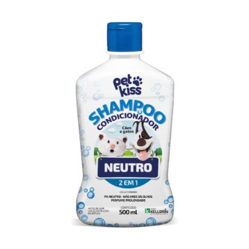 Shampoo y acondicionador Neutro Pet Kiss 500 ml - Agropecuaria Tamboril