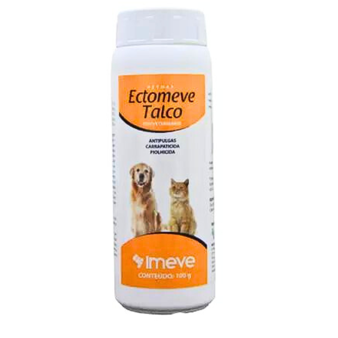 Petmax Ectomeve talco Antipulgas y Piojos para Perros y Gatos 100 g Imeve Ectomeve - Agropecuaria Tamboril